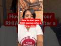 I graduated years ago and now want to take my RHIA? Where do I start? #rhia #healthit #ahima #health