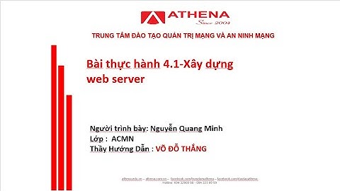 Bài thực hành 4.1-Xây dựng web server-Lớp ACMN - Nguyễn Quang Minh