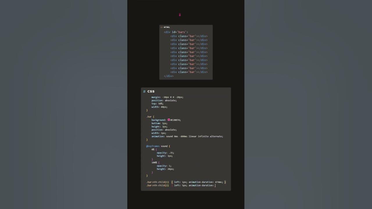 How To Create A Music Equalizer 🎶 Using Html & Css | Music Equalizer Design Using html Css | 🎶
