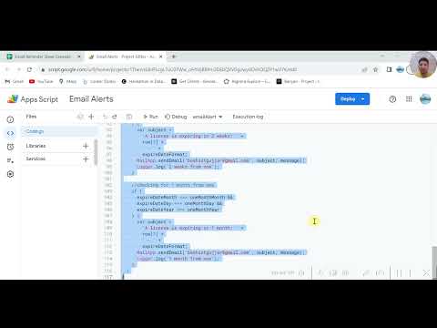 How to Send automatic email using Google apps script