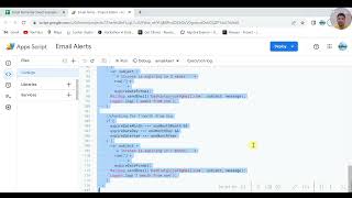 How to Send automatic email using Google apps script