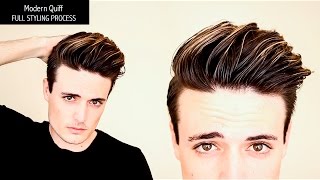 Undercut Hairstyle | Modern Quiff - FULL PROCESS, NO EDITS - Mens Hair Tutorial