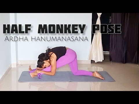 Ardha Hanumanasan in Yoga | Half Split Pose | Half Monkey Pose | Reverse Lunge Pose | Runner’s Lunge