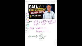 Differential Equation in 30 Seconds 🔥    GATE Differential Equation Fast Solution ⚡ #education