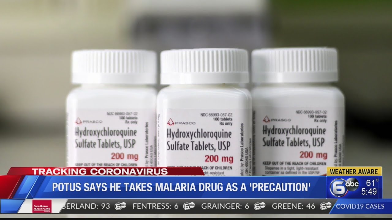 Trump says he's taking malaria drug to protect against virus