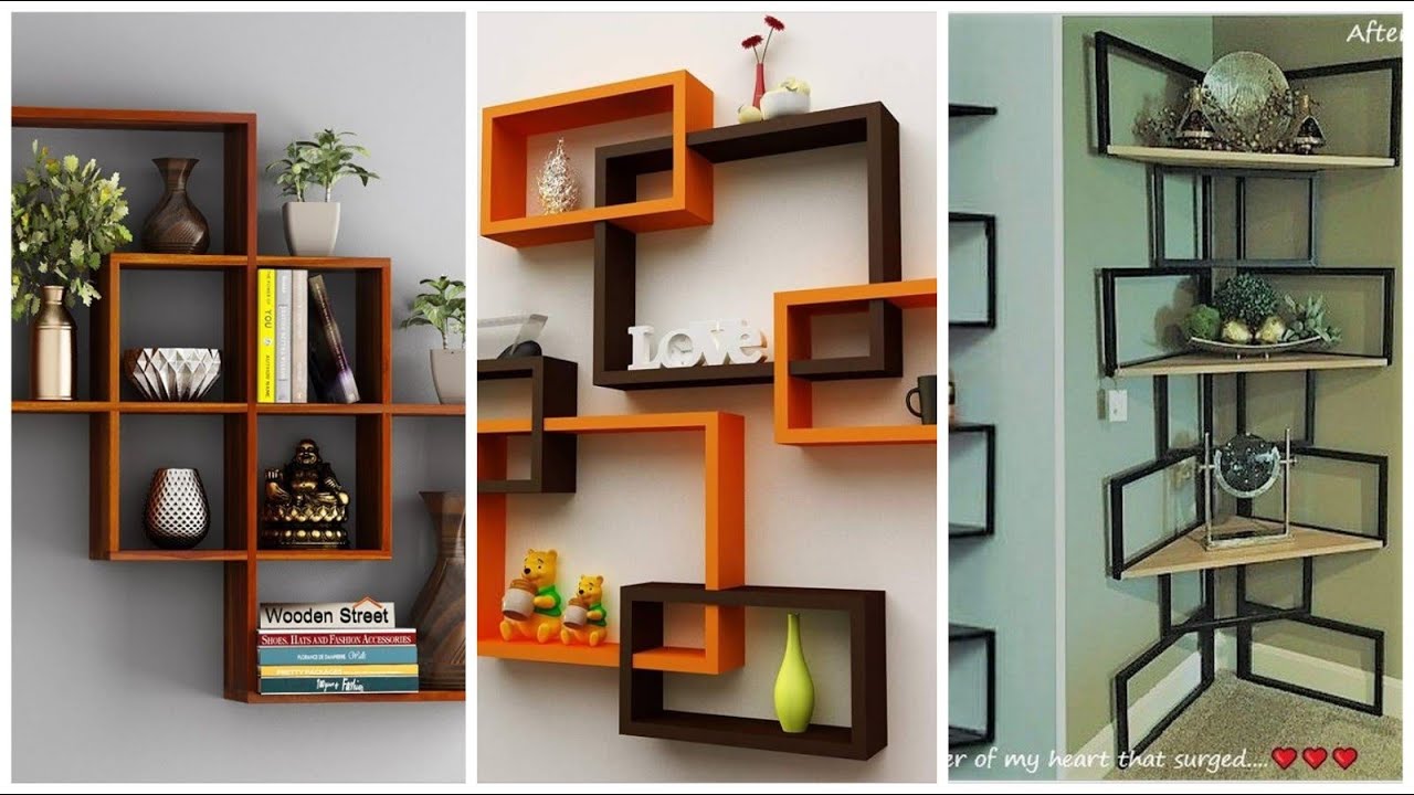 50 Modern Corner Wall Shelves Design - Home Wall Decoration Ideas - Youtube