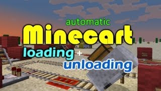 Minecraft Minecart Loading and Unloading Tutorial