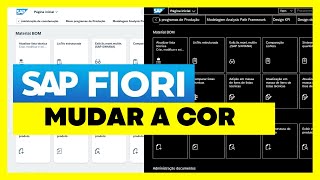 Como alterar o tema do SAP Fiori: Alterar o layout do SAP
