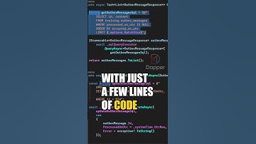 SQL Queries Made Easy With Dapper #shorts