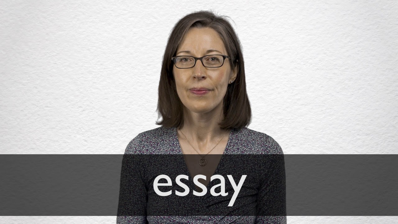 pronunciation of essay