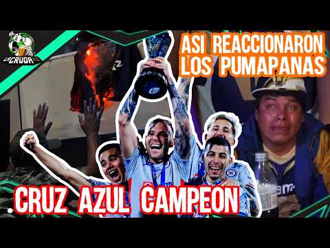 Cruz Azul CAMPEÓN, Reacciones de Pumas, Les cantan en CU y no Soportaron, Cruda FINAL, SE ACABO? 😨