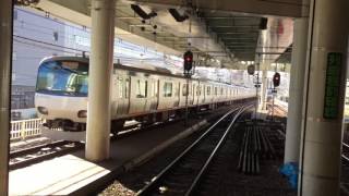 相鉄線 横浜駅 10000系 発車 E217系 通過 10000系 停車