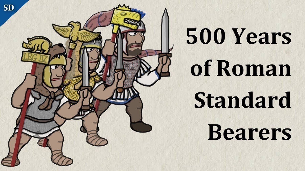 1-2 centuries 54-60 mm Tin Soldiers *Ancient Rome* Roman standard bearer