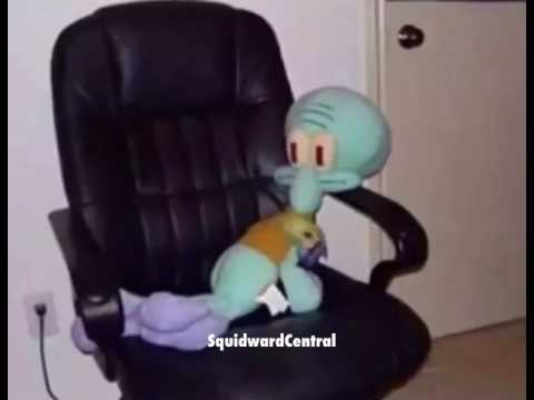 Squidward On A Chair