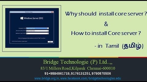 Windows Server Administration for Beginners in  Tamil (Exam 70-410 MCSA)  | Part-1 Core Server
