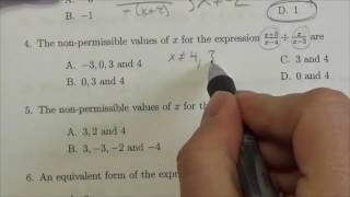 Math 30-2 Rationals Review MC#4