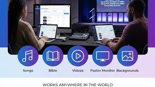 All-in-One Church Projection Software | Live Songs, 18 Languages Bible &amp; Pastor Monitor - 2025