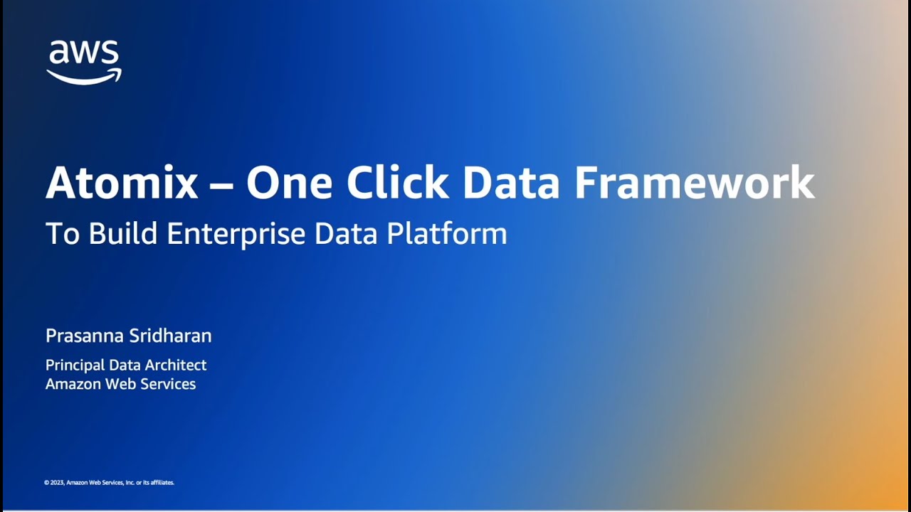Atomix - A One Click Data Framework