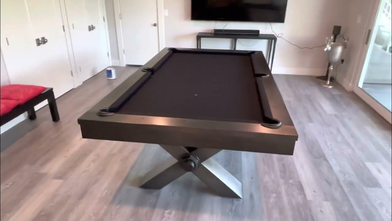 Black Clothed, Brand New Pool Table Install Plank & Hide VOX pool