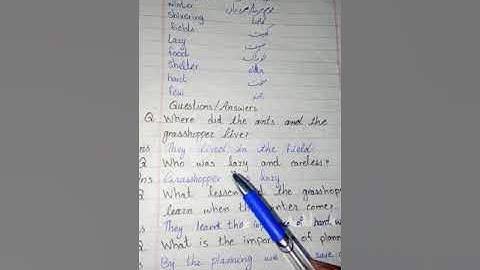 GRADE 3: English: Unit 9 Question 1,2 /The Message School Sialkot Afaq Syllabus