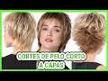 CORTES DE PELO CORTO  A CAPAS para MUJER / cortes de cabello corto a capas para señoras