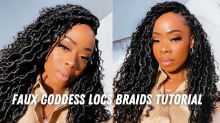 VERSATILE CROCHET TUTORIAL FOR BEGINNERS | FAUX GODDESS LOCS FT TOYOTRESS | KATHY DORLEANS