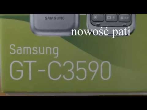 Telefon z klapką Samsung GT-C3590 Oryginal oryginalny unboxing first look