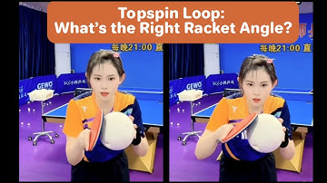 Topspin Loop: What’s the Right Racket Angle?