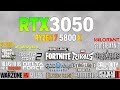 RTX 3050 + Ryzen 7 5800x - Test in 21 Games