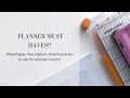 Amazon Planner Must Haves | Most Used Planner Supplies | Everything You Need for Functional Planning