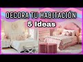 5 MANUALIDADES PARA DECORAR TU HABITACIÓN | DECORA TU CUARTO | NatyGloss