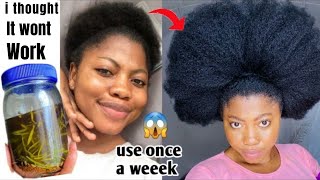 I used this to regrow my hair after terrible hair breakage/ just 3 ingredients