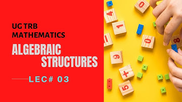 ALGEBRAIC STRUCTURES | LEC #03 COSET AND LAGRANGE THEOREMS | UG TRB MATHEMATICS | @krmaths