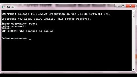 Oracle passwords -How to reset sys users(lock, unlock, expired)