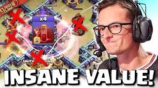 Skeleton Spells gets this INSANE VALUE for Synthé in Tournament SEMI FINALS Clash of Clans