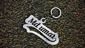 3d Keychain text design in pixellab || how to make keychain text in pixellab __tutorial