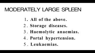 Splenomegaly Differential Diagnosis