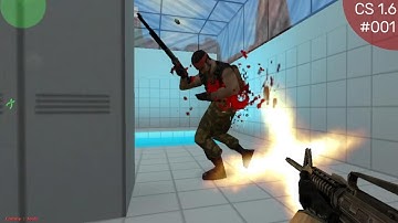 Against 1 bot (easy, normal, hard, expert) | fy_pool_day | CS 1.6 (#001)