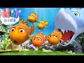 Cinq petits poissons 🐠 Chansons pour bébé - HeyKids Français