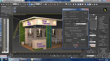 Tutorial on Modeling,Texturing and Lighting a 3d exhibition stall in 3dsmax using Vray ( Part 6)