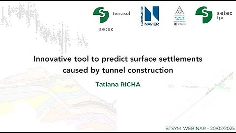 BTSYM 2025-02: Innovative tool to predict surface settlement caused by tunnel construction