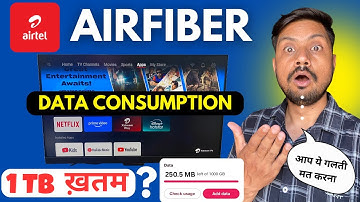Airtel AirFiber Data Usage Details | How to Check Airtel Fiber Unlimited Data | Full Guide 2025