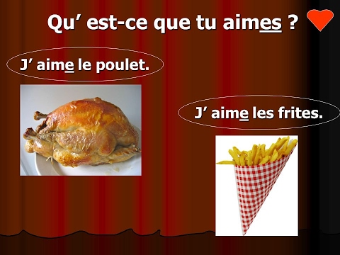 ASRM french lesson 6-1: Qu'est ce que tu aimes? like a prayer