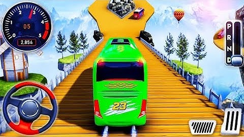 Impossible Bus Stunt 3D - Crazy Bus Mega Ramp Impossible - Bus Games - Android Gameplay - Gaming