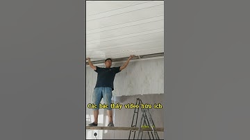Thi công trần nhựa nano phẳng đơn giản nhanh chóng | Tấm ốp nhựa nano #shorts #haroma