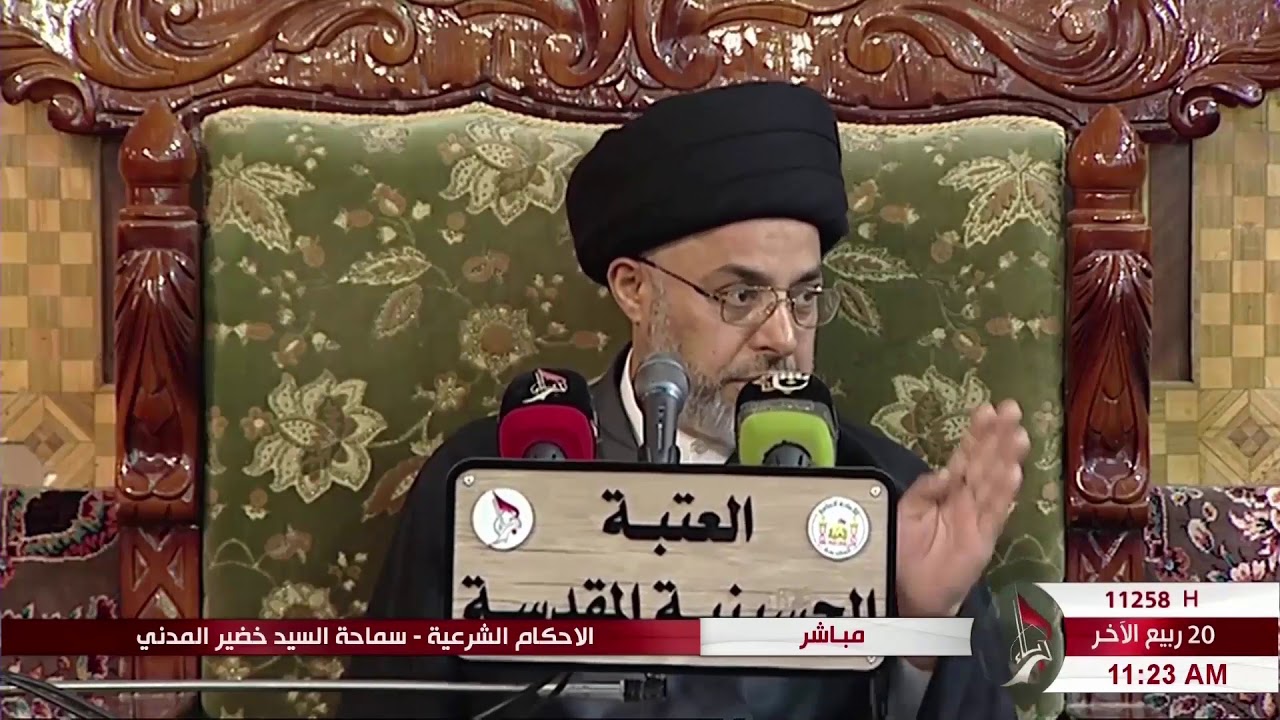 السيد خضير المدني _ ما حكم رفع الراس في الركوع او السجود قبل الامام ؟
