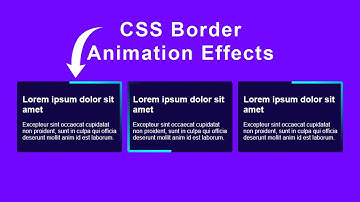 CSS border Animation Effect | CSS Cards Hover Border Animation Effect