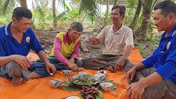 Đào Chuột Đồng Xào Với Mướp Hương Và Nướng Tươi Lai Rai Cùng Cậu 3 Lâu Ngày Gặp Lại.Góc Làng Quê#494