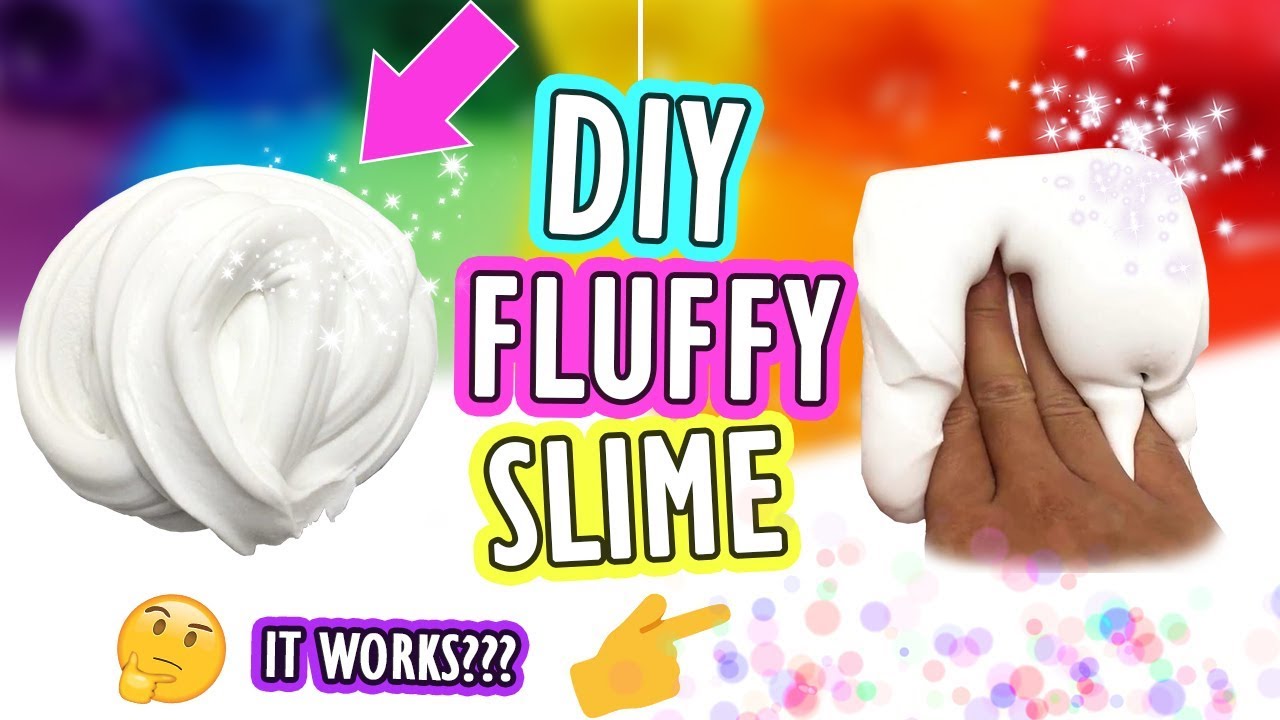 How to Make Fluffy Slime Without Contact Solution and ...