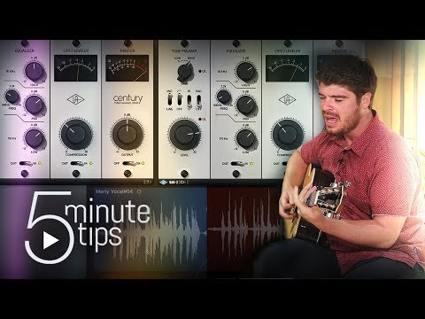 5-Min UAD Tips: Recording Acoustic Guitar & Vocals with Century Tube Channel Strip